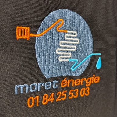 Moret Energie - Broderie logo